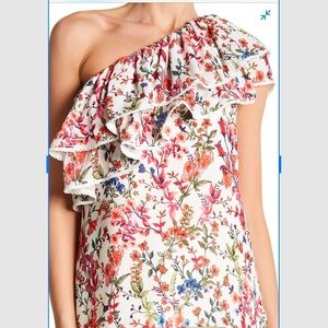 NWT Devlin Women’s One Shoulder Floral Blouse